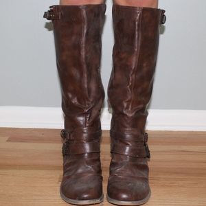 Carlos Santana Hanna 2 Tall Brown Boots
